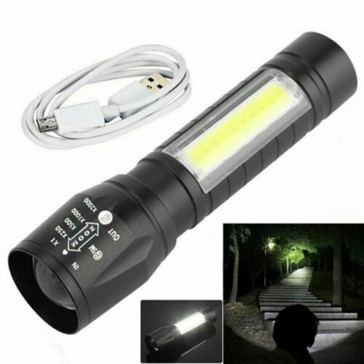 Strong and Bright Rechargeable Flashlight - My Fortress Online
