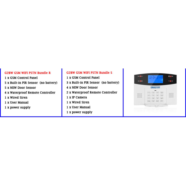 Wired / Wireless Home Security Alarm System Kit With Remote Control - My Fortress Online