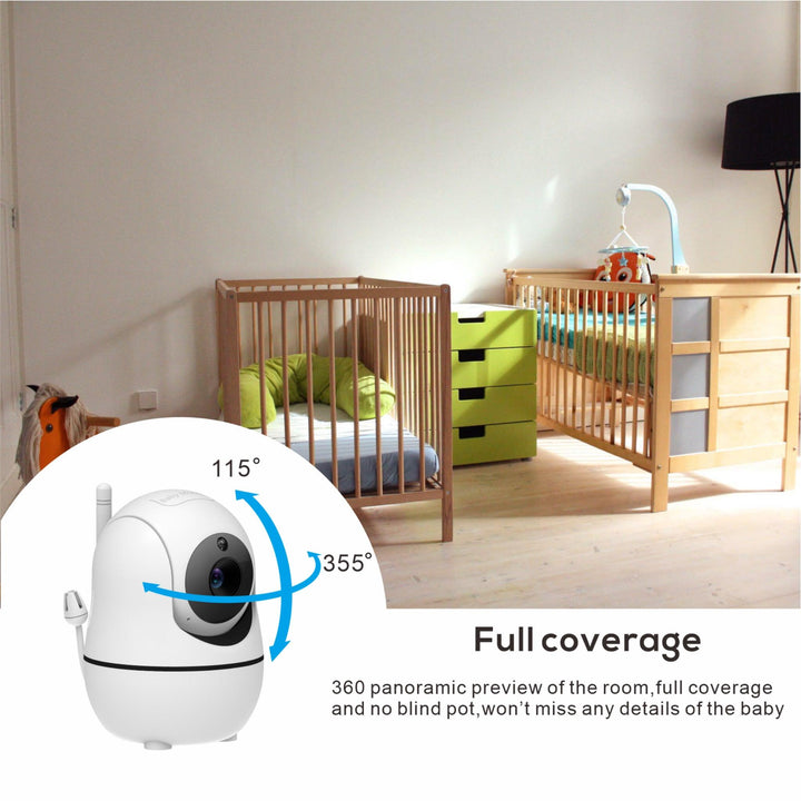 5" Video Baby Monitor with 2-Way Audio, 4X Zoom, 22Hrs Battery, 1000ft Range and Temperature Sensor - My Fortress Online