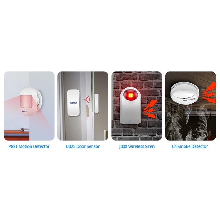 Smart Security Alarm System Includes Motion Detector, Smoke Detector, Door and Window Sensors, Alexa Compatible - My Fortress Online
