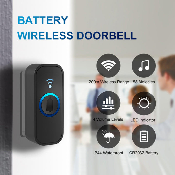 Intelligent 433mhz Wireless Waterproof Doorbell - My Fortress Online