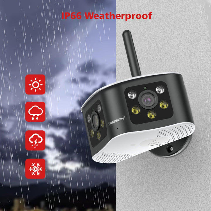 4K 180° Ultra Wide View Panoramic Outdoor Security Camera - My Fortress Online