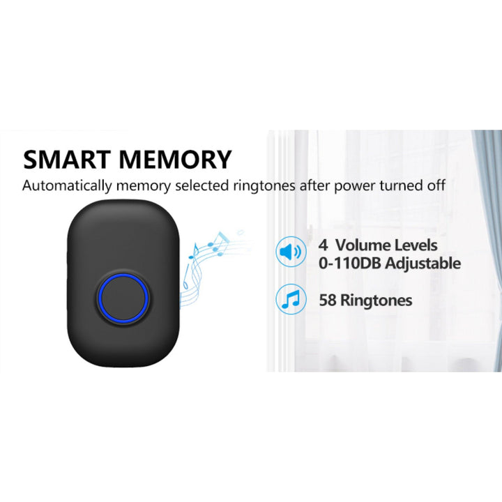 Intelligent 433mhz Wireless Waterproof Doorbell - My Fortress Online
