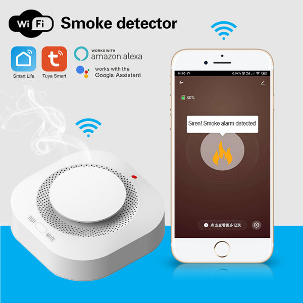 Wireless Smoke Detector With 80db Alarm